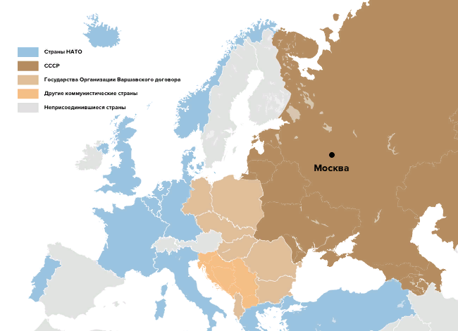 Ответ нато ссср. Страны НАТО И ОВД на карте. НАТО И Варшавский договор карта. Страны Варшавского договора на карте. Страны НАТО СССР.