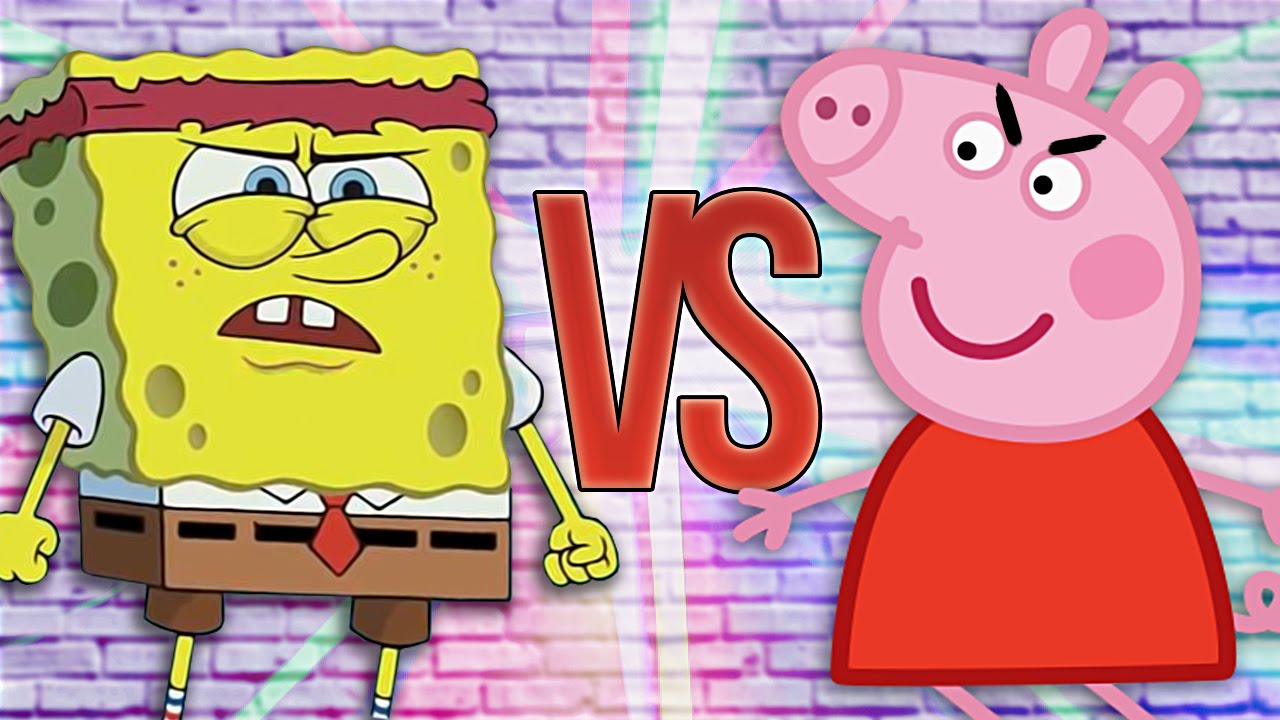 Супер РЭП Битва: Губка Боб Vs Свинка Пеппа (sponge Bob Squarepants Против  Peppa Pig)