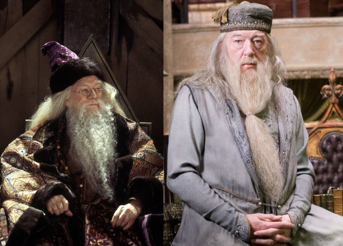 Albus dumbledore interpretado por