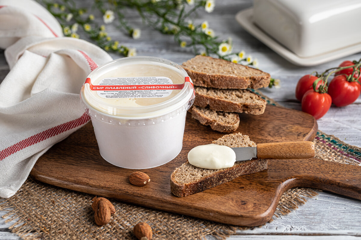 Вариант подачи плавленого сыра от «Чистой линии»