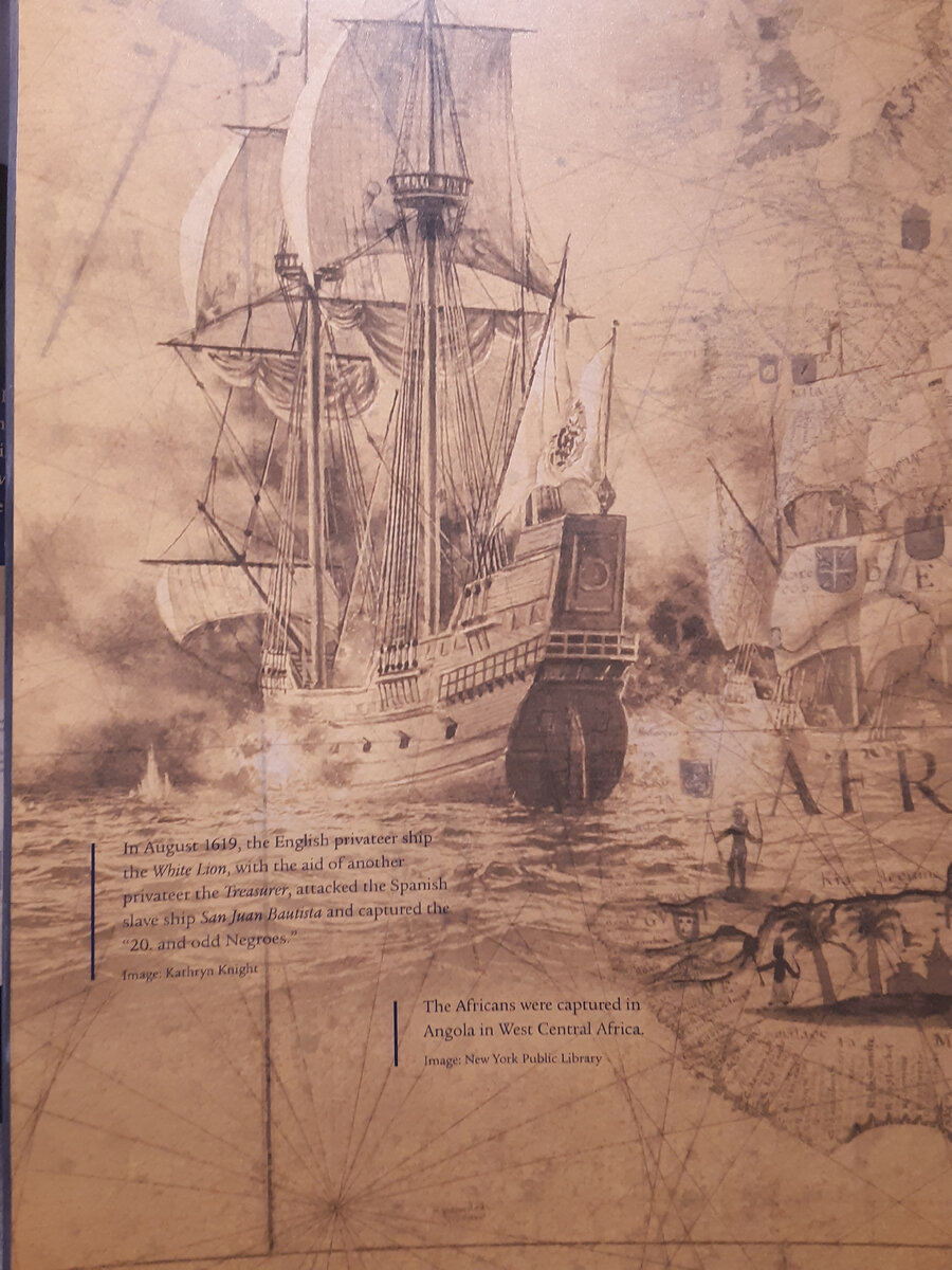 Корабль с захваченными в плен афроамериканцами. Выставка посвященная истории афроамериканцев, город Хамптон, штат Вирджиния, США, 2021. Фото автора статьи The ЖурнальчиК.  