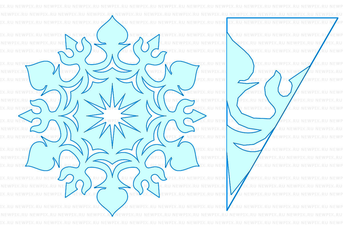 Снежинки Шаблоны Для Вырезания Из Бумаги Распечатать | эталон62.рф