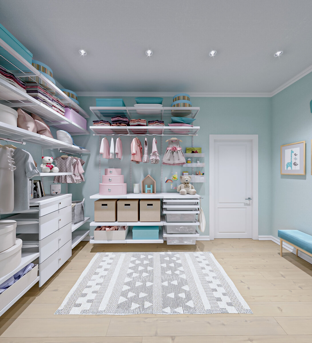 Функциональная и эргономичная сетчатая система хранения Elfa