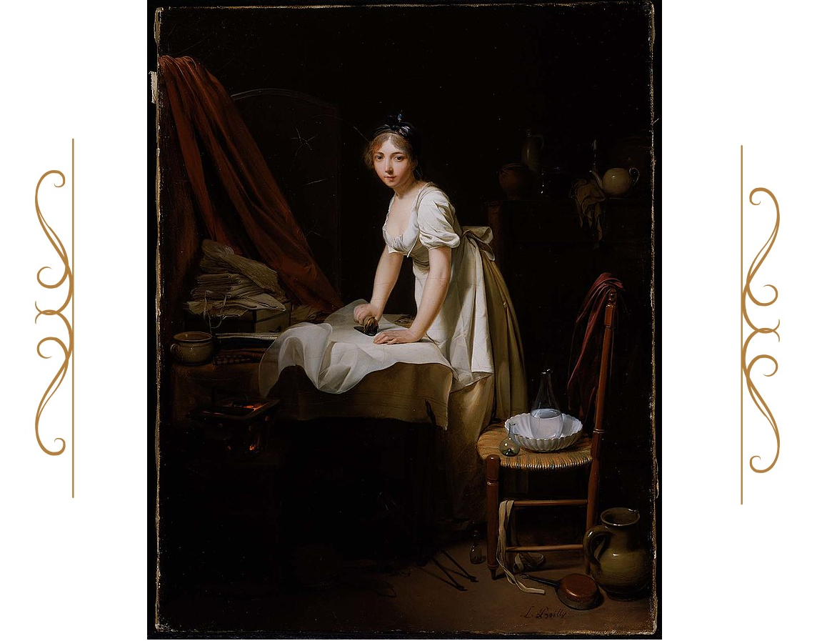 "Девушка за глажкой", Луи-Леопольд Буальи, ок. 1800. (сс) Wikimedia Commons