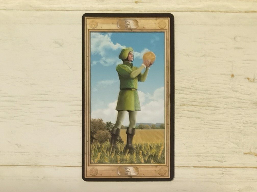 Аркан "Паж Пентаклей". "Таро Универсальный ключ".