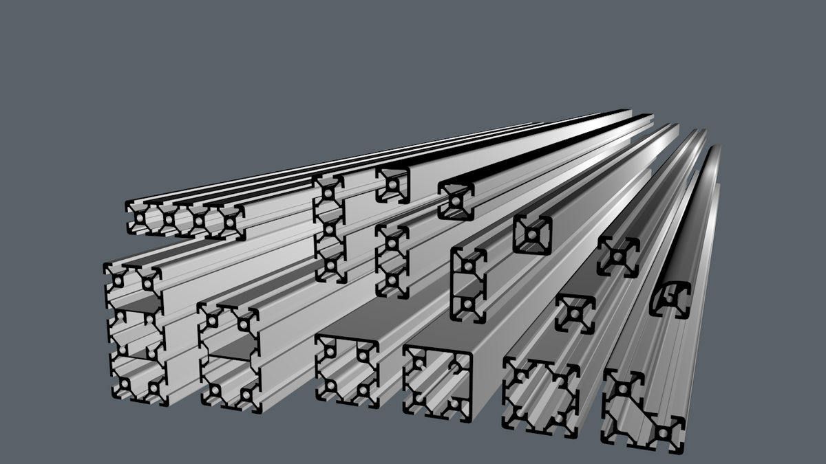 Виды алюминиевого профиля для ЧПУ станка.