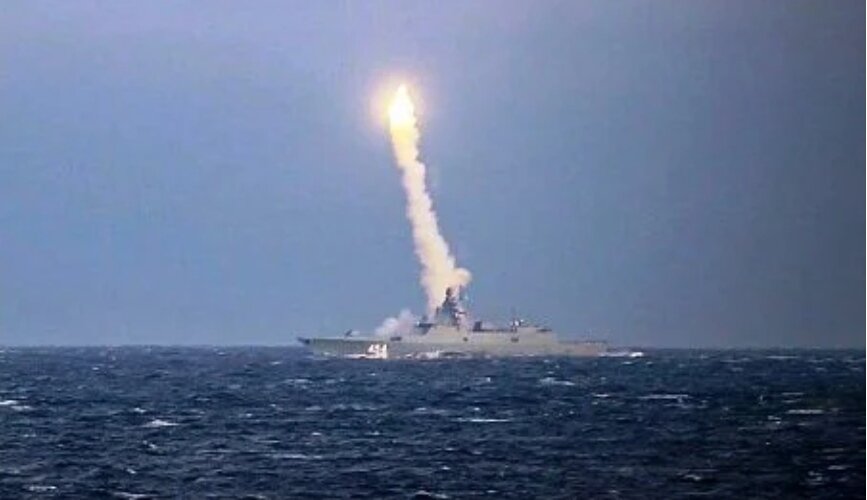 Испытательный пуск гиперзвуковой крылатой ракеты «Циркон» в Белом море