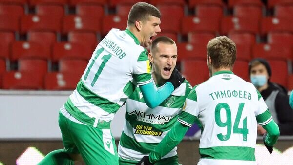    Футболисты "Ахмата"© пресс-служба РПЛ