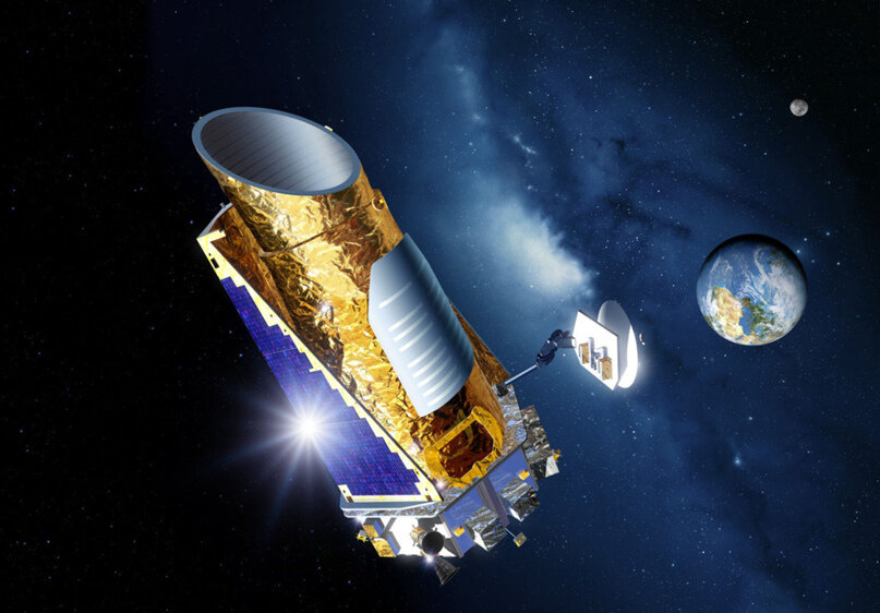 Телескоп Кеплер в представление художника. Изображение NASA Kepler