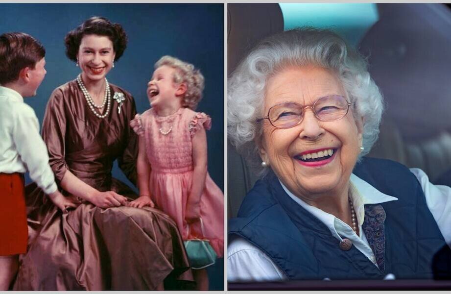    С принцем Чарльзом и Анной в 1954 г./За рулем автомобиля в 2021 г. на Королевском Виндзорском конном шоу