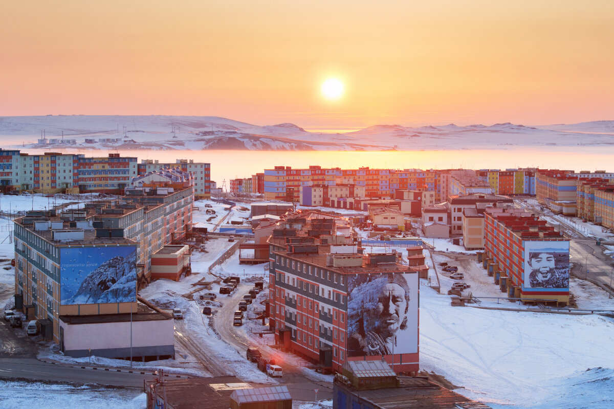    Анадырь, расположенный на Чукотке — самый восточный город России