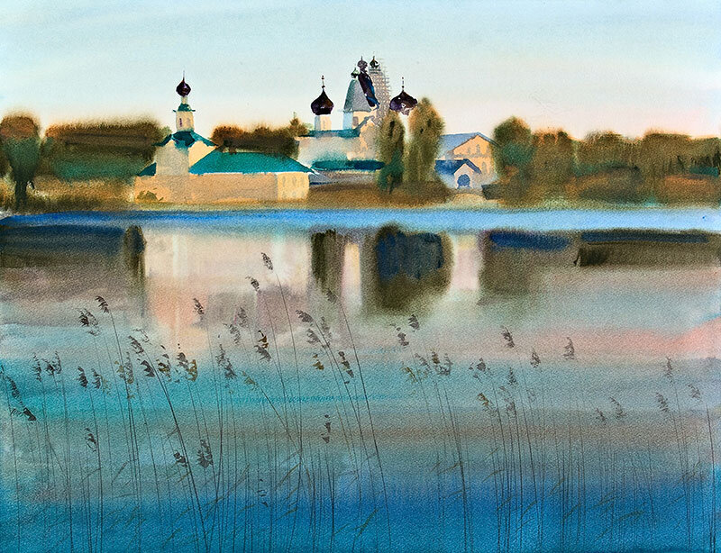 Художник Юрий Ломков, акварельные картины и этюды. Листайте галерею. 