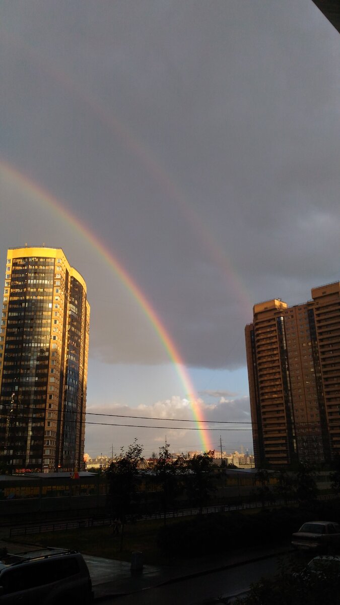 Двойную радугу не так часто можно увидеть