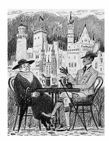 Иллюстрация к книгам Честертона об отце Брауне. Источник: en.miloliza.com