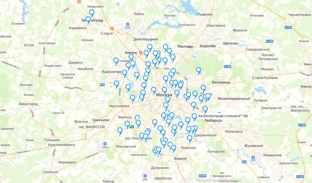 Карта бомбоубежищ московской области на карте