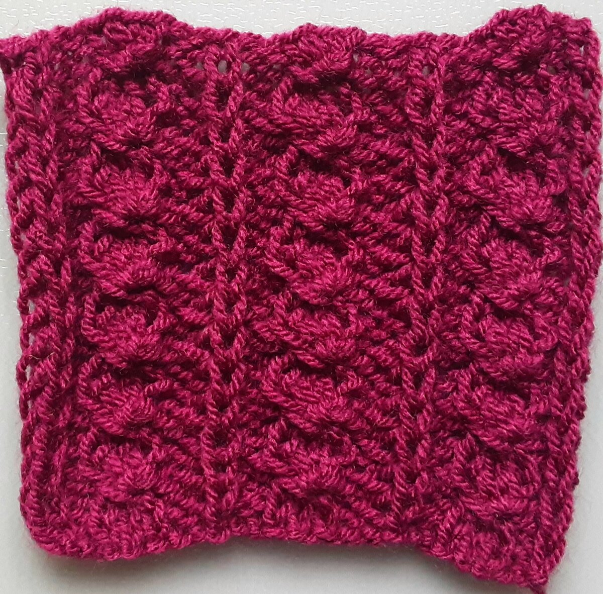 Лицевая сторона узора.