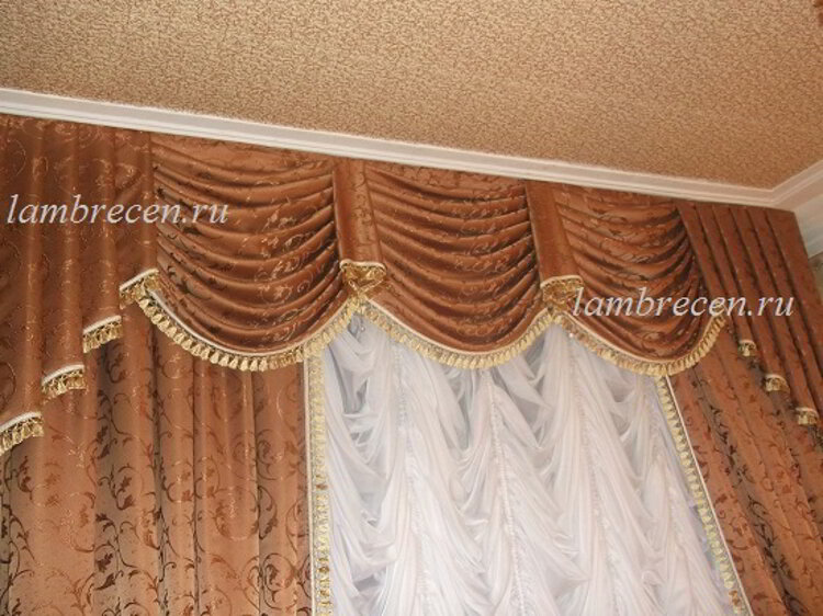 как сшить де жабо для ламбрекена