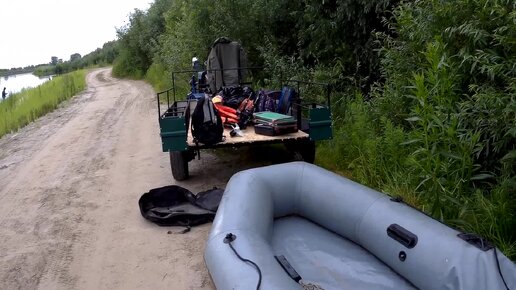 Проверяем лодочный мотор | Отдыхаем на реке | Кулинарный влог | Отдых на природе | Настя катает на тракторе