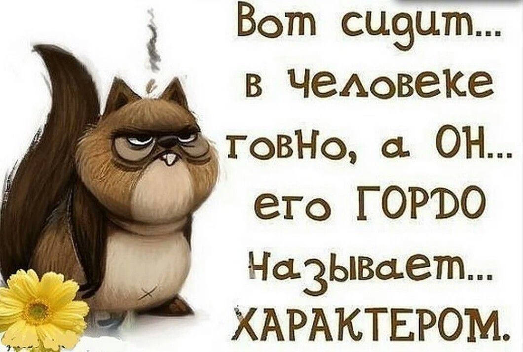 Картинки про характер с надписями прикольные