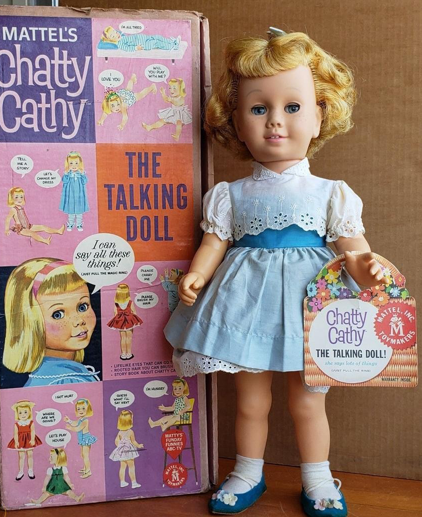 Куколка Chatty Cathy,"Mattel toy company".