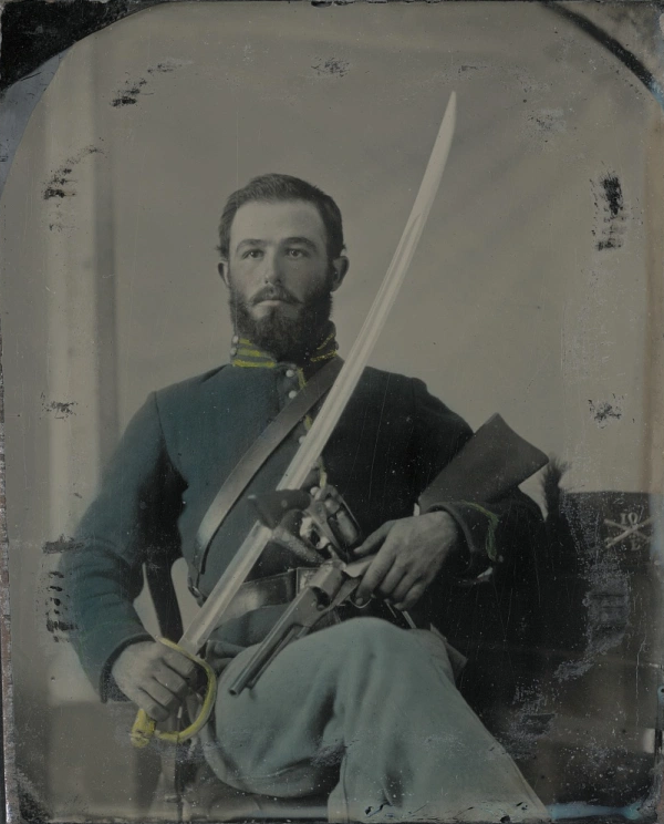 Неизвестный солдат армии Союза из 10-го кентуккийского кавалерийского полка