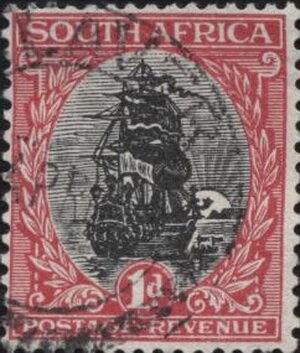 ЮАР. Дата выпуска: январь 1926
Код по каталогу:
Стенли Гиббонс ZA 31
Михель ZA 23A
Ивер и Телье ZA 17