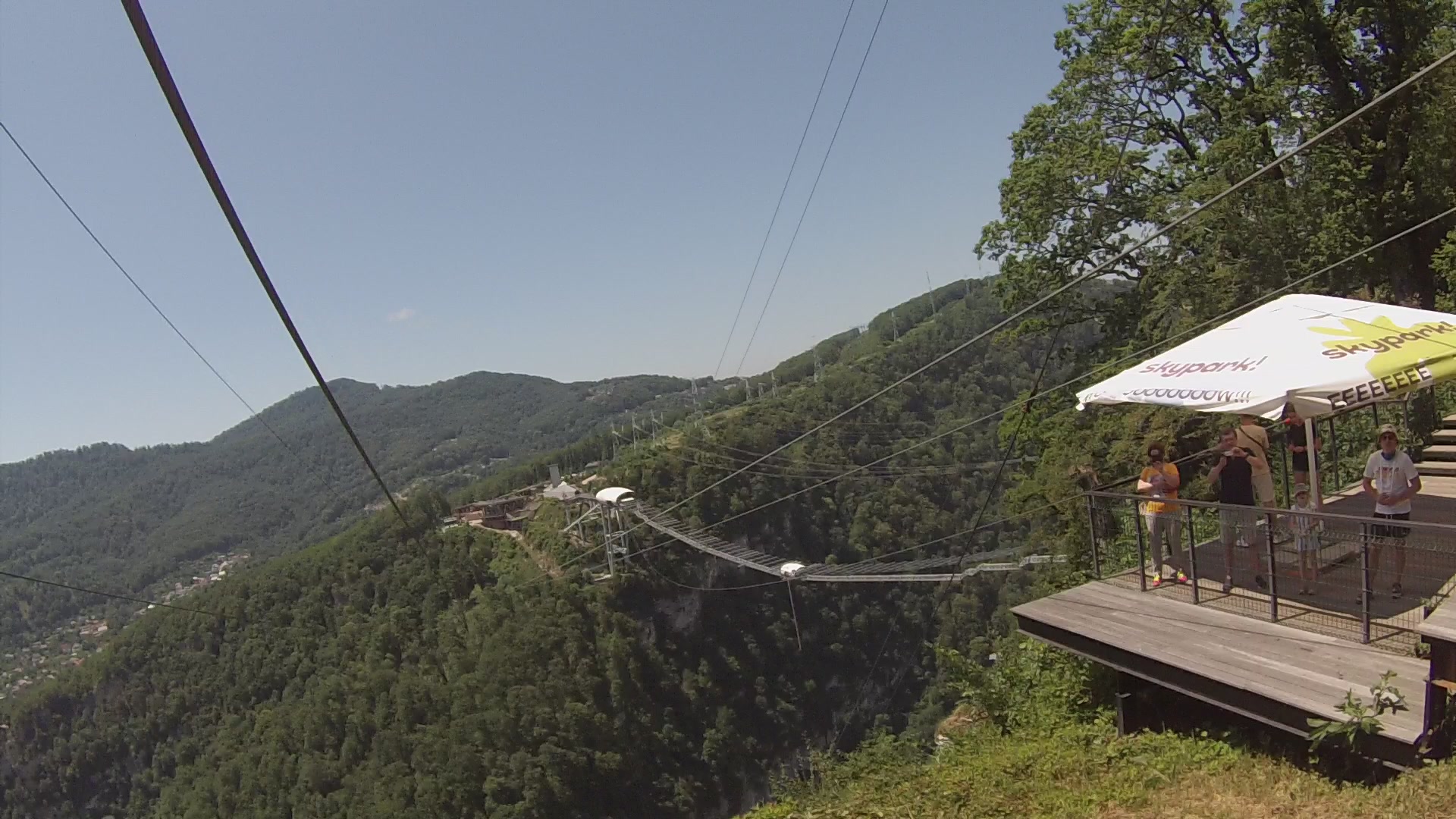 Аттракцион Zipline в Skypark