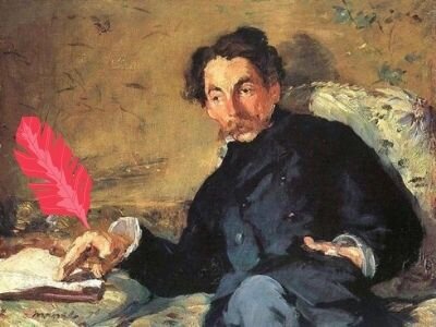 Французский поэт-символист Стефан Малларме (1842-1898) 