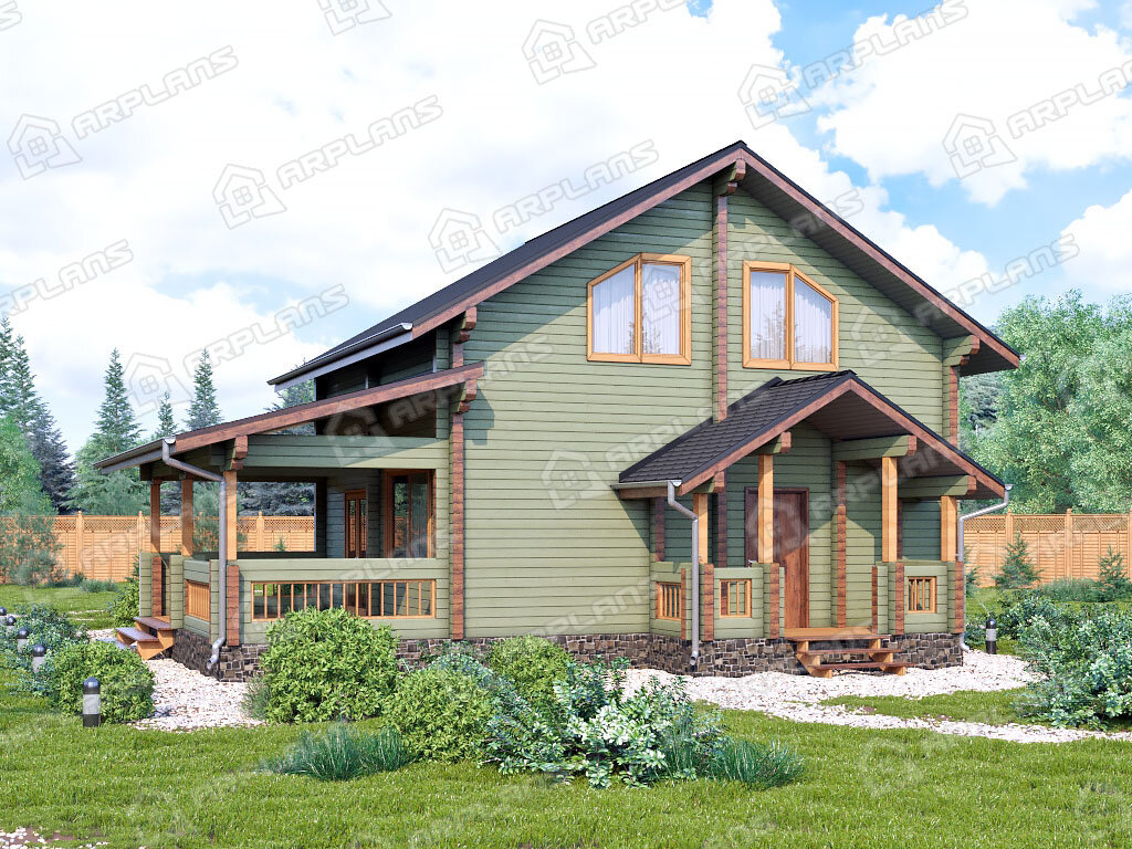 Дома из бруса 120кв м 2 этажа