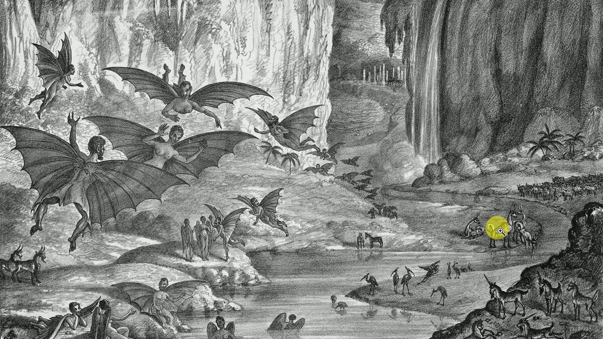 Лунные обитатели из фольклора