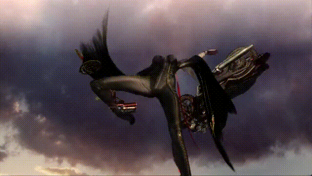 Эпичная сцена с мотоциклом из Bayonetta 1