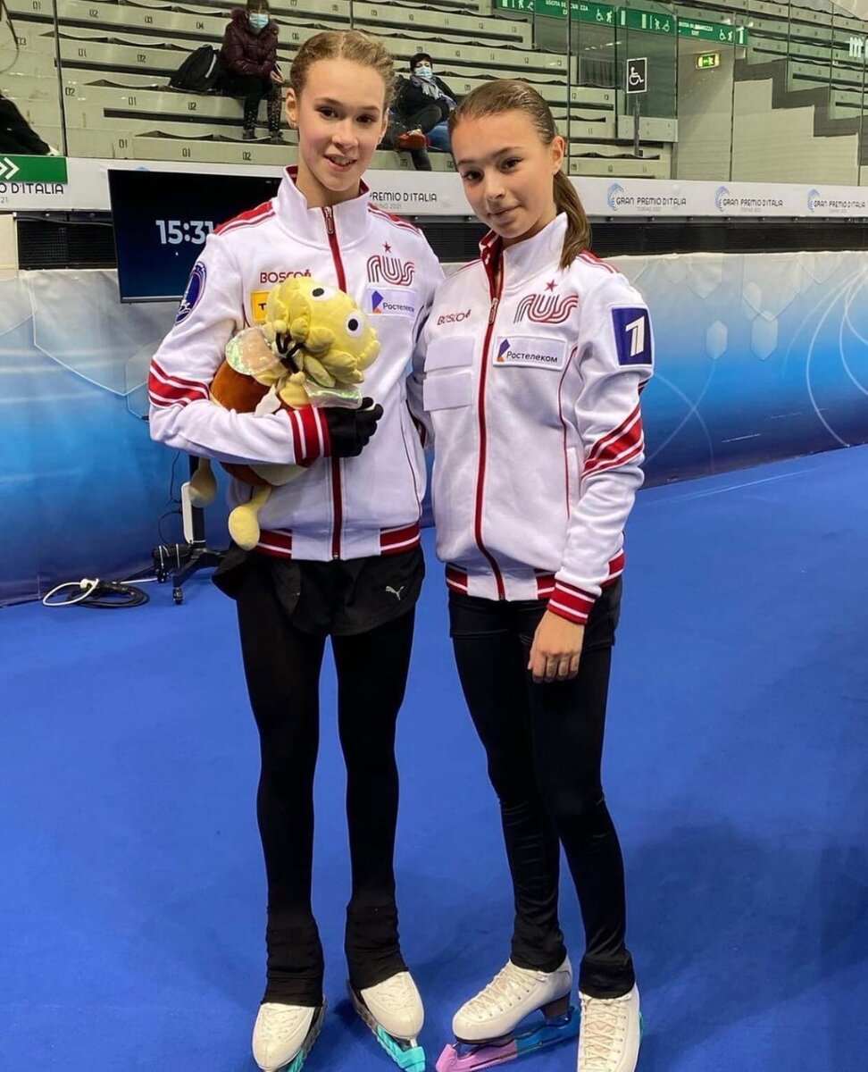 Майя Хромых и Анна Щербакова в Турине