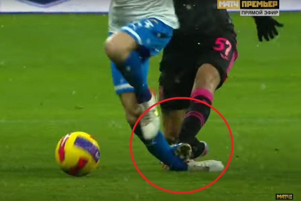 Скриншот с трансляции matchtv.ru