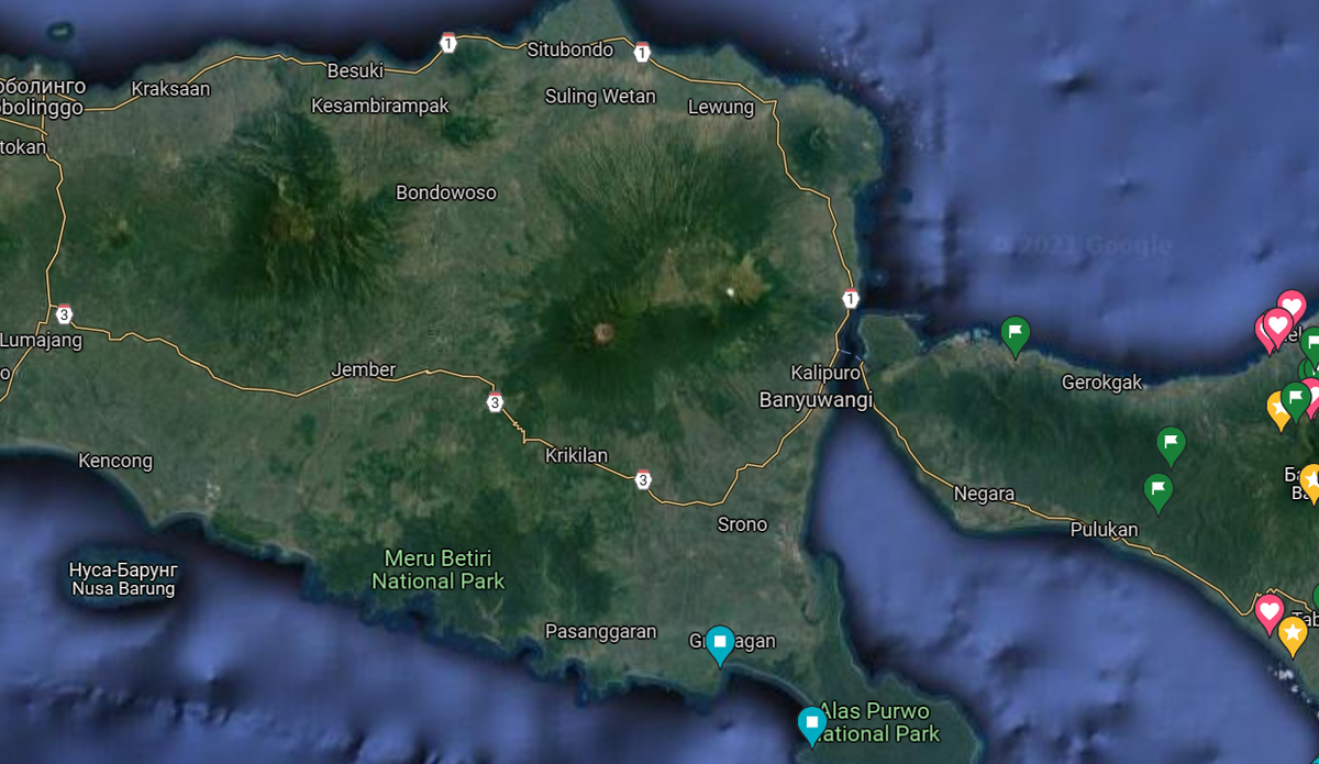 Переправа с Бали на Яву у Баньюани