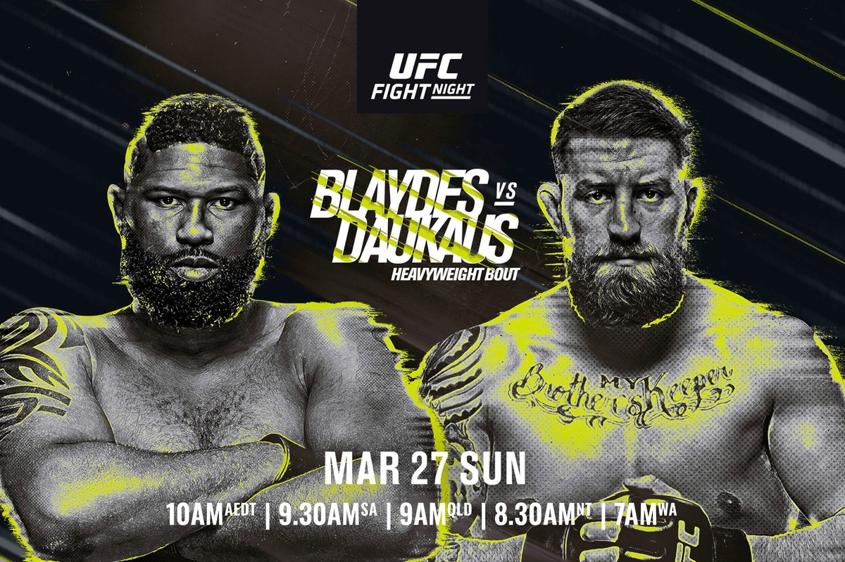 UFC ON ESPN 33: BLAYDES VS. DAUKAUS