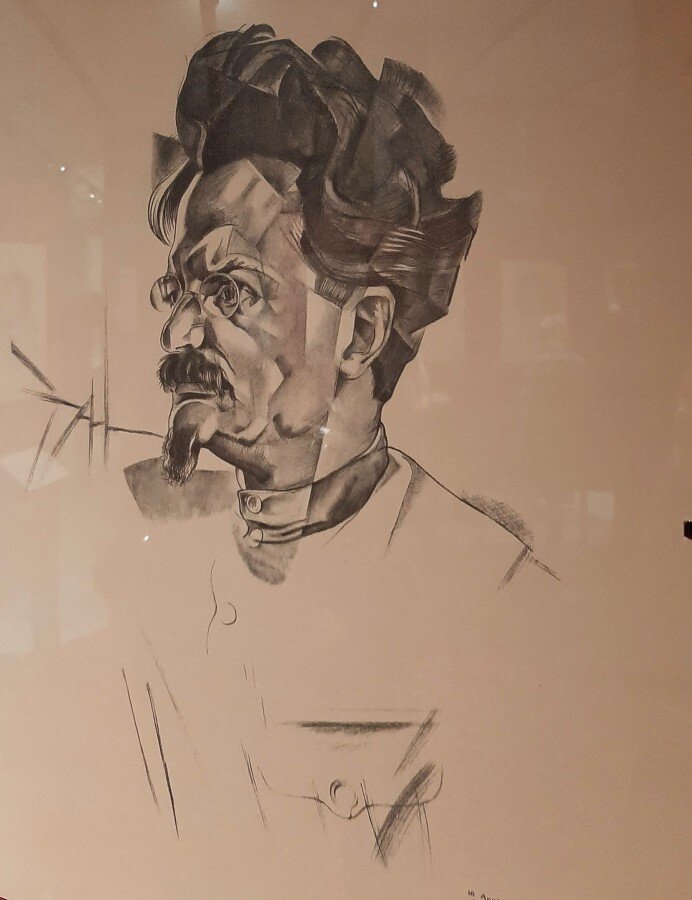 "Портрет Льва Троцкого". Художник Юрий Павлович Анненков, 1920 год.