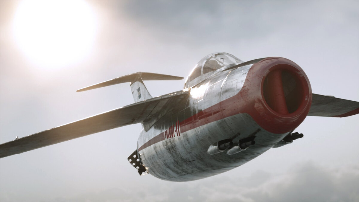 Модель истребителя FMA I. Ae. 33 Pulqui II. Источник фото: https://www.artstation.com/