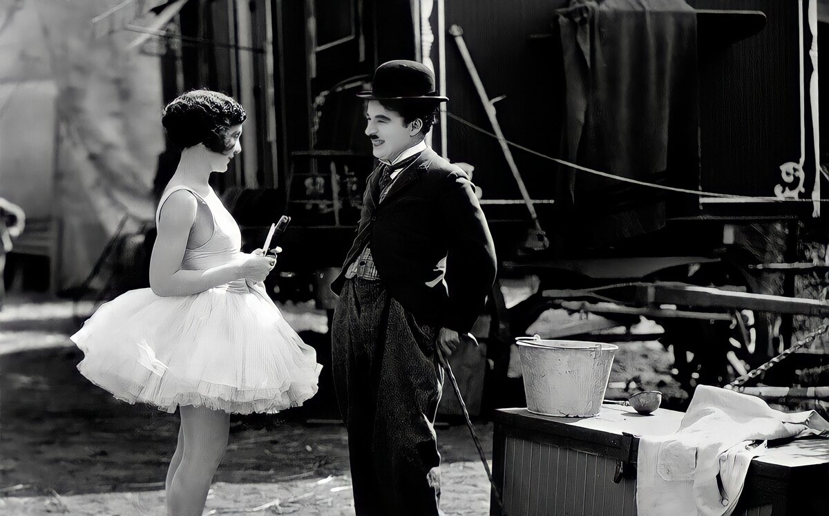 Кадр из фильма «Цирк», 1928 год, режиссер Чарли Чаплин 
