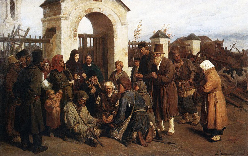В. Васнецов. «Нищие певцы (Богомольцы)»