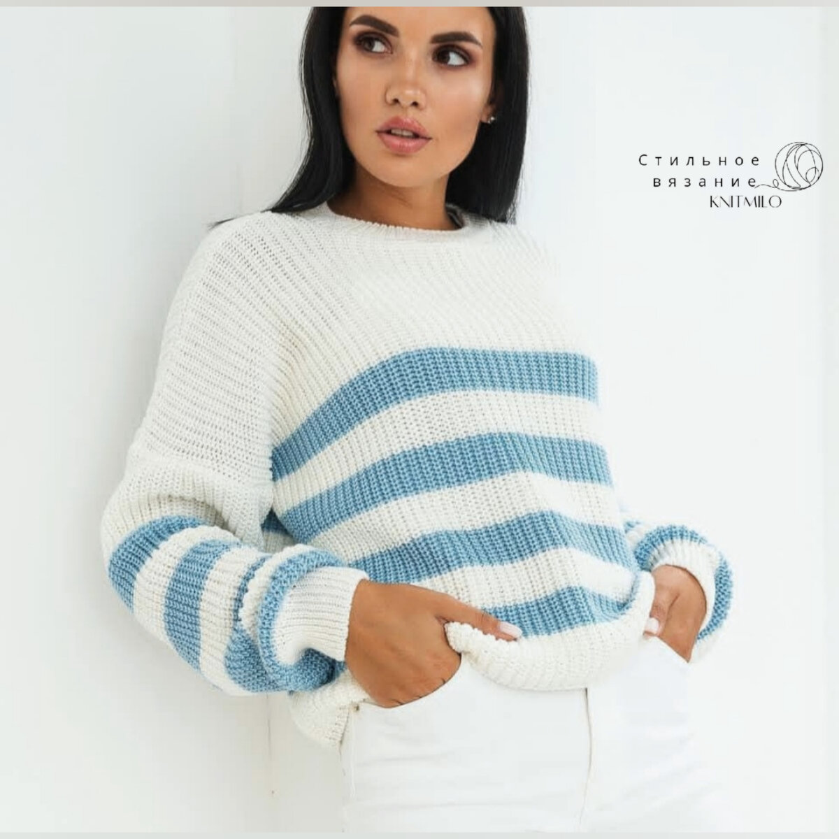 Свитер в полоску. 25 стильных идей для вязания на весну-лето + мои ...