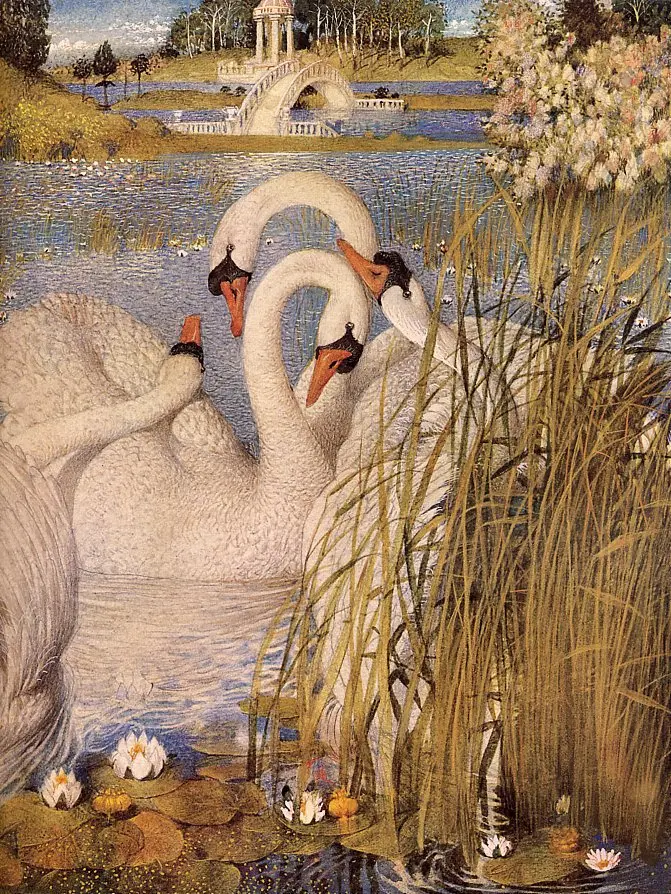 Автор Геннадий Спирин, иллюстрация "Гадкий утенок". Источник: https://artchive.ru/artists/65102~Gennadij_Spirin/works