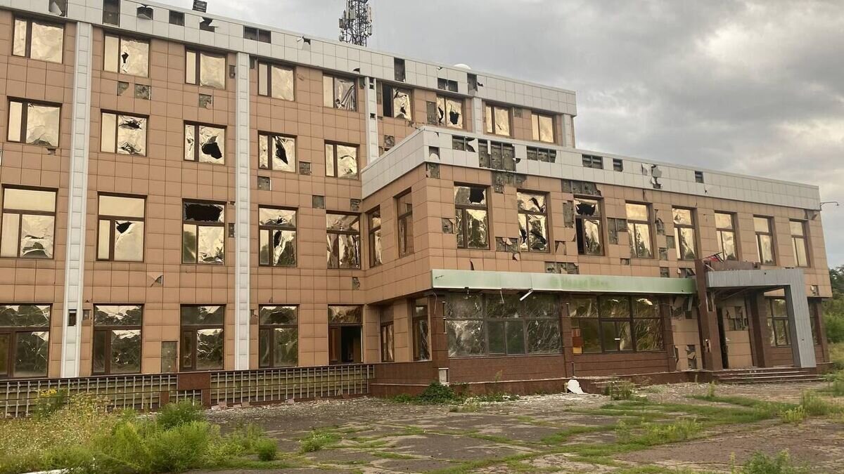    Последствия обстрела химического предприятия "Стирол" в Горловке© Фото : Приходько РИК/Telegram