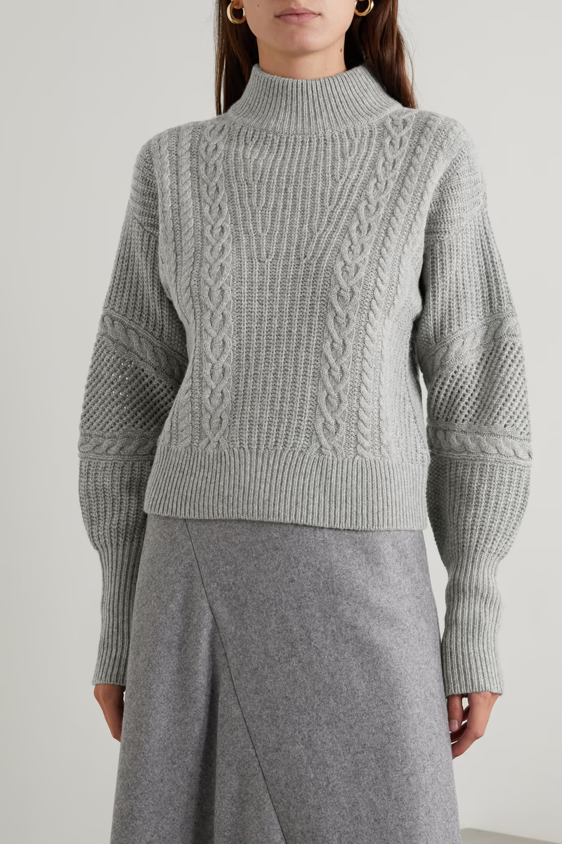 Короткий свитер с объёмными рукавами «Тарта»