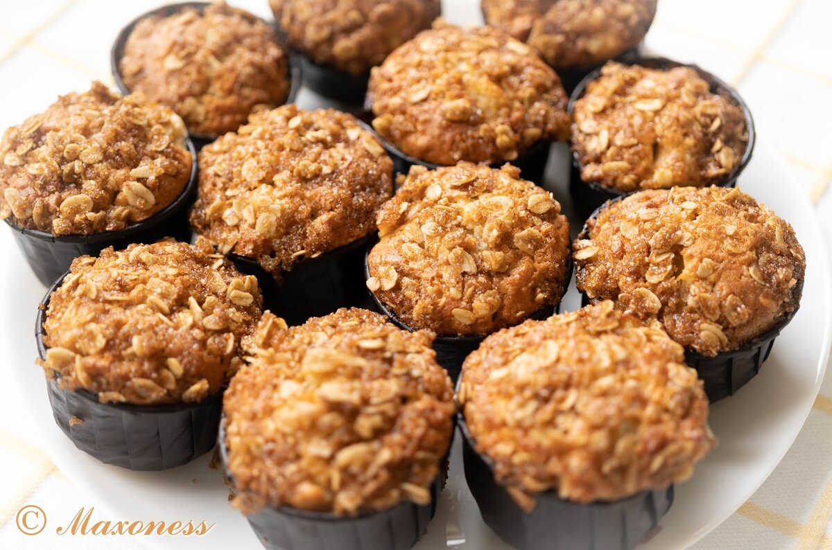 Яблочно-овсяные маффины