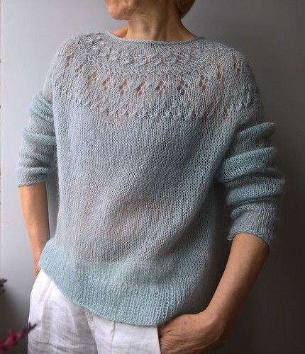 Женский пуловер и свитер крючком или спицами - Результаты из #20 | Свитер, Пуловер, Одежда