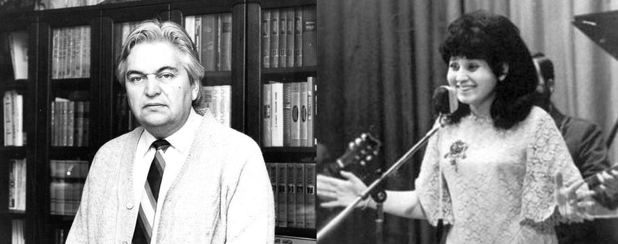 Композитор Евгений Крылатов и первая исполнительница Аида Ведищева