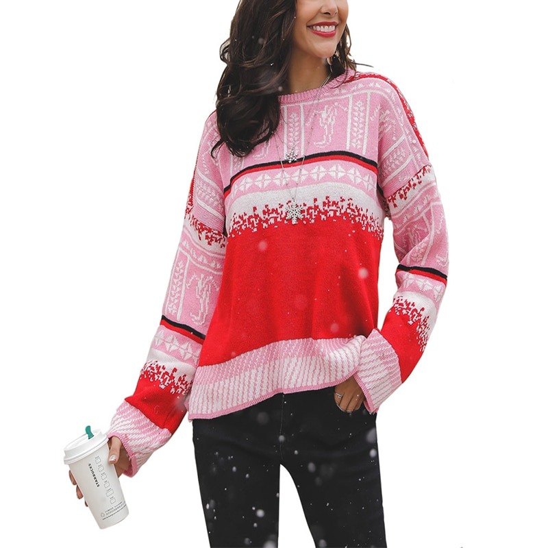 Новогодний свитер женский