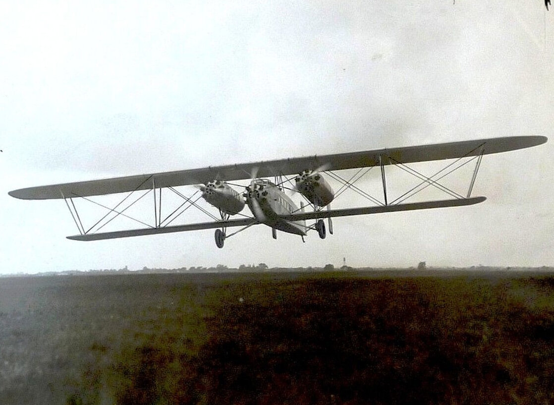 Sikorsky S-35 в полёте. Фото: Public domain