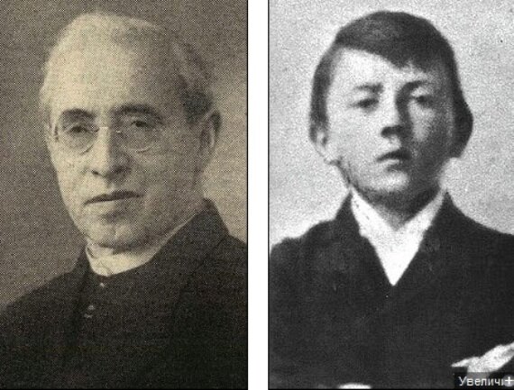 Священник Иоганн Кюбергер и детская фотография Гитлера