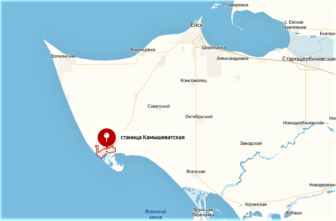 Камышеватская Краснодарский на карте. Карта Азовского побережья Краснодарского края.